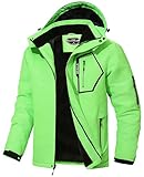 UTWGN Herren Skijacke Winter Warm Schneemantel Wasserdicht Windbreaker...