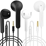 2 Pack kopfhörer mit Kabel in Ear kopfhörer Kabel Ohrhörer mit Mikrofon...