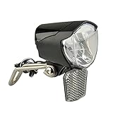 Fischer Fahrrad Dynamo LED-Frontlicht 70 Lux, mit Lichtautomatik und...