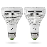 SANSI 15W LED Pflanzenlampe Vollspektrum, E27 Pflanzenlicht 200W...