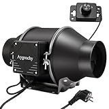 Aygrochy Regelbar Rohrventilator 100mm, Abluftventilator 363 m³/h, EC...