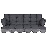 PATIO Hollywoodschaukel Auflage 170x50 Bankauflage grau Sitzkissen...