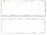 Wochenplaner ohne festes Datum [Blattgold] 50 Blatt | Tischkalender Block...