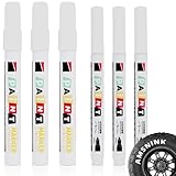 6 Stück Reifenstift,Reifen Stift Weiß Wasserfest 1mm &...