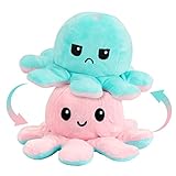 Zaloife Octopus Plüschtiere, Reversible Octopus Plush zum Wenden,...