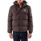 Geographical Norway Herren Parka Jacke Verveine Kapuze Patches WU5932H/GNO...