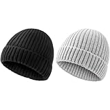 DRESHOW Baby Kleinkind Beanie Kinder Wintermützen Kinder Weich Stricken...