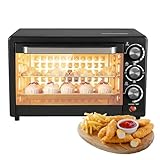 Mini Backofen, Mini Backofen 22L mit Backblech und Grillrost, Pizzaofen...