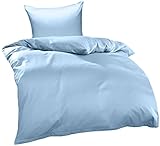 Bettwaesche-mit-Stil Mako Interlock Jersey Bettwäsche Garnitur...