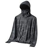 ZDSUHYIW T Shirt Herren Kapuzenjacke UPF 50 Sonnenschutz UV-Schutz...