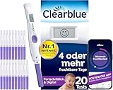 Clearblue Kinderwunsch Ovulationstest-Kit Fortschrittlich und Digital, 1...