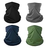 Zegnuem 4 Stück Multifunktionstuch Schlauchschal, Atmungsaktiv &...