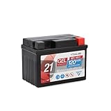 CARTEC Motorradbatterie YTX4L-BS, 4Ah, 120A, Gel Technologie...