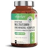 Multivitamin und Mineralien – 400 vegane Multivitamintabletten – Vorrat...