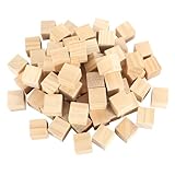 120 Stück Holz Würfel 20mm Kleine Holzwürfel Natürliche Blanko DIY...