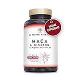 Maca Kapseln 1500 mg. L-Arginin, Vitamin C, Ginseng & Vitamin B. 120...