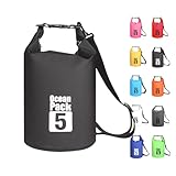 MORAINJAY 5L Wasserdichter Beutel, Schwarz Dry Bag...