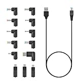 aceyoon Universal DC Netzteil Adapter, 13 Stück 90 Grad DC Hohlstecker und...