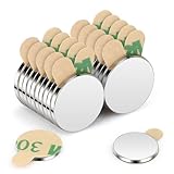Wukong Neodym Magnete Selbstklebend 10x1mm | 20 Stück, Extre Stark Mini...