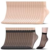 Apricitie 40 Paar Nylonstrümpfe Damen Nylon Socken, Matt Transparente...