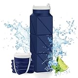Popdigito Faltbare Wasserflasche, BPA-frei, wiederverwendbar, leicht,...