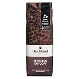 Hochland Kaffee – Espresso Entcoff (250g) – Entkoffeiniert, Kräftig &...