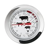 Van Henry Edelstahl Bratenthermometer - Analoges und kabelloses...