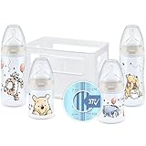 NUK First Choice+ Babyflaschen Starter Set | 0–6 Monate | 4 Flaschen mit...