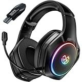 Tatybo 2.4GHz Wireless Gaming Headset für PS5, PS4, PC mit abnehmbarem...