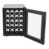 Hadwigger Weinkühlschrank 20 Flaschen 48L 12-18°C Getränkekühlschrank...