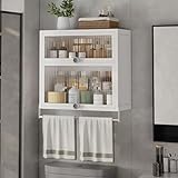 Badezimmer-Aufbewahrungsregal – Wandmontage, staubdichter Organizer mit...