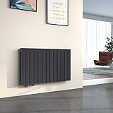 EMKE Heizkörper Horizontal 630x1000mm, Design Flachheizkörper Doppellagig...