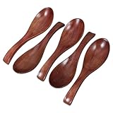 Toyvian 5 Stück 5 teiliges Holzlöffel Set langer Griff Japanischer Stil...