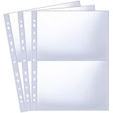 30 Pack 120 Taschen A4 Foto Hüllen für A4 2/3/4 Ringbuch, Transparente...