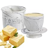 Walopola Butterbehälter, Keramik-Butterdose mit Deckel, Aufbewahrungsbox...