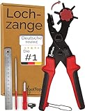 Lochzange für Leder [KOMPLETTSET], Locheisen | Lochstanzer als Leder...