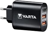 VARTA Ladegerät, Ladestecker mit 3 USB Anschlüssen: 1x USB C und 2x USB...