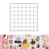 Foto-Raster-Wand-Organizer, 34 x 34 cm, Metall-Raster für Fotos und...