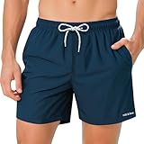 Hill & Sea Badehose Herren Schnelltrocknend Boardshorts für Männer...