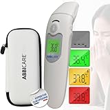 ABBICARE™ Stirn- und Ohrthermometer mit Tasche | präziser und schneller...