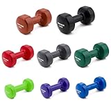 Sport-Thieme Vinyl Kurzhantel | Gummierte Hexagonal Fausthantel aus...