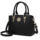 Miss Lulu Handtasche Damen mittelgroß klassisch Henkeltasche...