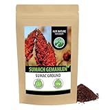 Sumach Gewürz (125g), Sumachpulver, Sumach gemahlen, Essigbaumgewürz,...