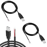 USB Pigtail 2 Stück,2 Adriges USB 2.0-Kabel,2 m Langes USB...