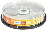 Philips CD-R Rohlinge High-Speed (700 MB / 80 Minuten, 52x Speed , 10er...