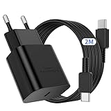 Samsung S24 45W USB C Schnellladegerät,2M Ladekabel Typ C Schnellladekabel...