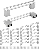 QWORK® 25 Stück Küchen Schrankgriffe Schubladengriffe, Gebürstet...