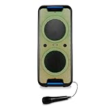 MEDION PX-1 Plus Partybox (Akku, mit Mikrofon, tragbarer Bluetooth...