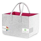 Sinand 30L Einkaufskorb, Einkaufstasche mit Henkel, Robust/Gut...