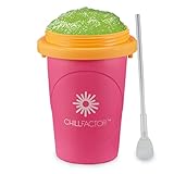 Magic Freez Slushy Maker - Slush Becher mit Strohhalm und Löffel - Slushy...